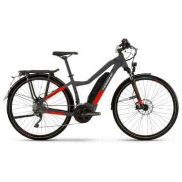 Bicicleta electrica Haibike Trekking S 9 TR48 cm '21 neagra/rosu