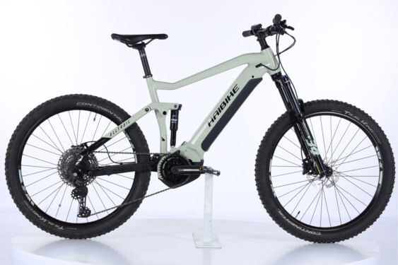 Bicicleta electrică Haibike AllTrail 4 27.5" i630Wh 44 cm '22 gri-verde