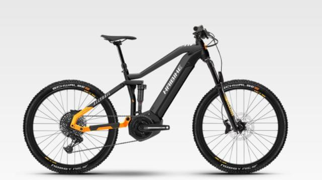 Haibike AllTrail 6 27.5" i630Wh 40 cm '22 negru/portocaliu bicicleta electrica