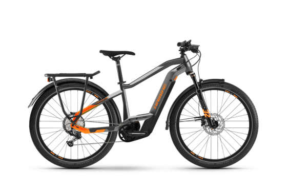 Bicicleta electrica Haibike Trekking 10 i625Wh HE54 cm '22 argintiu/portocaliu