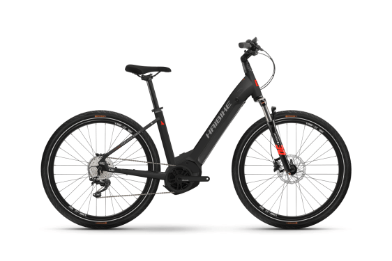 Bicicleta electrica Haibike Trekking 6 Cross i630Wh US54 cm '22 negru/rosu