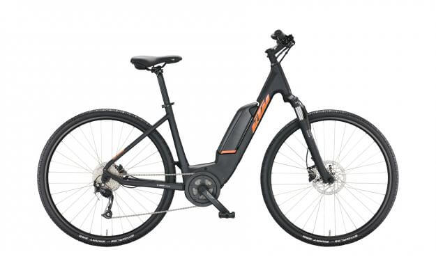 Bicicleta electrica KTM MACINA CROSS A410 US43 cm '22 neagra