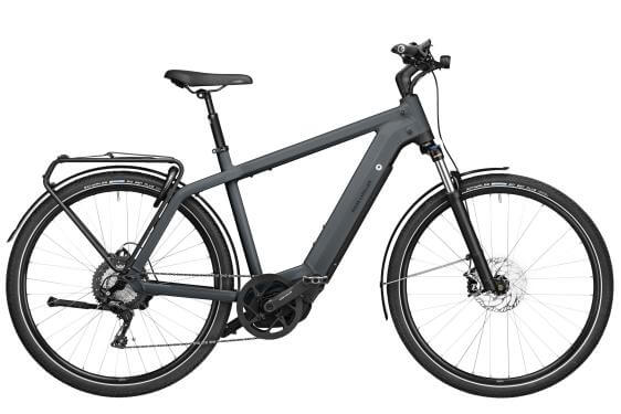 Bicicleta electrica RM Charger4 Touring 53 cm '22 neagra (750Wh, Kiox300, cu geanta de blocare, geanta de bagaje fata)