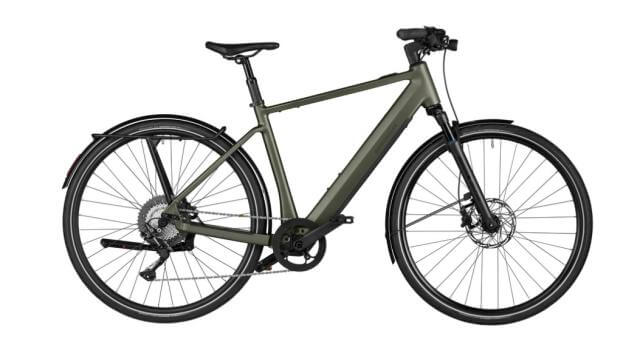Bicicleta electrică verde RM UBN Five silent HE51 cm '23 (430Wh, LEDHub, kit de suspensie)