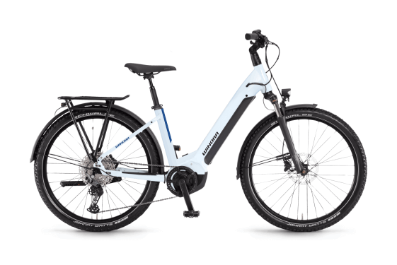 Bicicleta electrică albă Winora Yucatan 12 i630Wh US46cm 27.5" '22