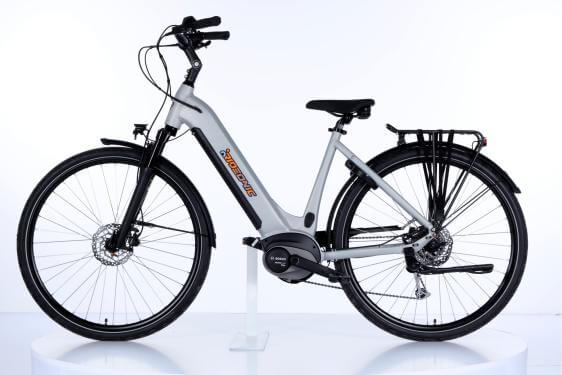 Bicicleta electrica Rideonic Trekking 1.0 500Wh US50 cm '23 argintie