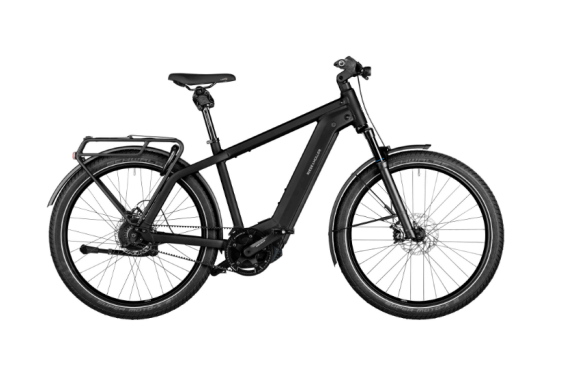 Bicicleta electrica RM Charger4 GT vario HE53 cm '23 neagra (750Wh, Kiox300, ABS, cu geanta de blocare, portbagaj fata)