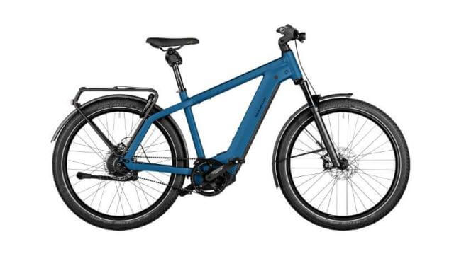 Bicicleta electrica RM Charger4 GT vario HE53 cm '23 albastra (750Wh, Kiox300, ABS, cu geanta de blocare)