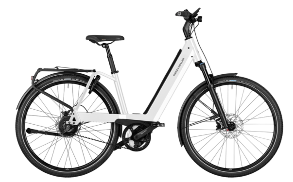Bicicletă electrică RM Nevo4 GT vario HS US47 cm '23 albă (750Wh, Kiox300, cu geantă de blocare)