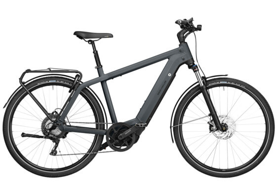 Bicicletă electrică RM Charger4 GT vario HS HE49 cm '24 neagră (750Wh, Kiox 300, cu geantă de blocare)