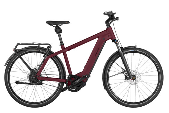 RM Charger4 GT vario HS HE49 cm '24 bicicleta electrica rosie (750Wh, Kiox 300, ABS, Raft fata cu geanta, Geanta de blocare)