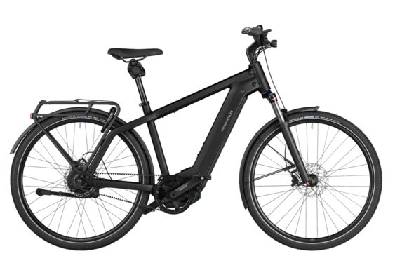 Bicicletă electrică RM Charger4 vario HE53 cm '24 neagră (750Wh, Kiox 300, cu geantă de blocare, Comfort Kit)