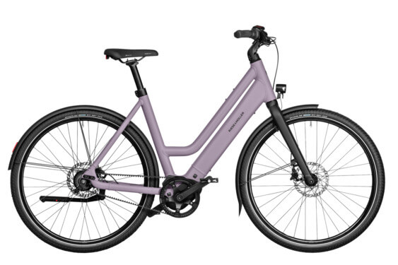 Bicicleta electrica RM Culture Mixte silent TR50 cm '24 roz (400Wh cu geanta)