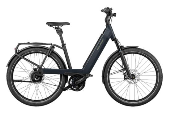 Bicicletă electrică gri RM Nevo GT vario 56 cm (27.5") '24 (625Wh, Intuvia, suport frontal cu geantă, geantă de blocare)