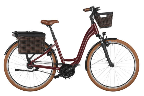 Bicicleta electrica RM Swing4 silent US46 cm '24 burgundy (500Wh, Intuvia 100 Cos fata si cos spate)