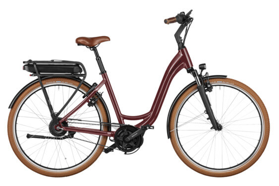 Bicicleta electrica RM Swing4 vario US46 cm '24 burgundy (500Wh, Kiox 300 Cos fata si cos spate, cu geanta de blocare)