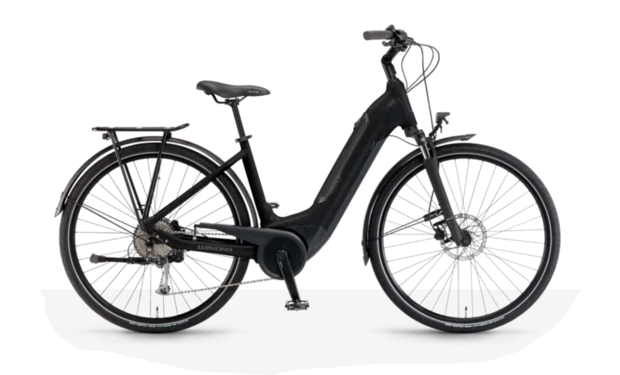 Bicicleta electrica neagra Winora Tria X7 500Wh US51 '24