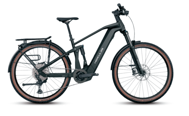 Bicicleta electrica neagra HERCULES Nos FS SUV 4.2 FU50 cm '25