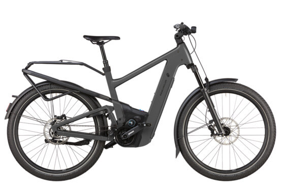 Bicicleta electrica RM Delite5 GT Pinion HE56 cm '25 gri (800Wh, portbagaj, portbagaj fata, GX, RX, blocare cu geanta)