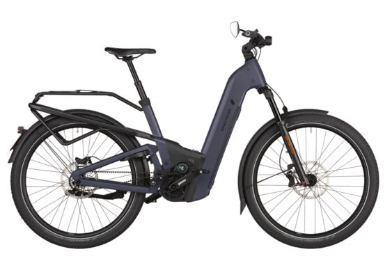 Bicicletă electrică RM Homage5 GT pinion HS US56 cm '25 albastru închis (Extra: 800Wh, portbagaj, kit confort, GX, încuietoare cu geantă, cip RX)