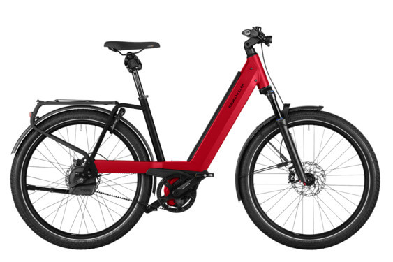 Bicicletă electrică automată RM Nevo4 GT US43 cm '25 roșie (625Wh, cabină de pilotaj, Kiox 300, kit confort, GX)