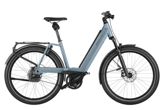Bicicletă electrică RM Nevo4 GT automată US47 cm '25 albastră (750Wh, Cockpit, Kiox 300, lacăt cu geantă)