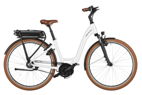 Bicicletă electrică RM Swing4 silențioasă US51 cm '25 albă (500Wh, Intuvia 100, cu geantă cu încuietoare)